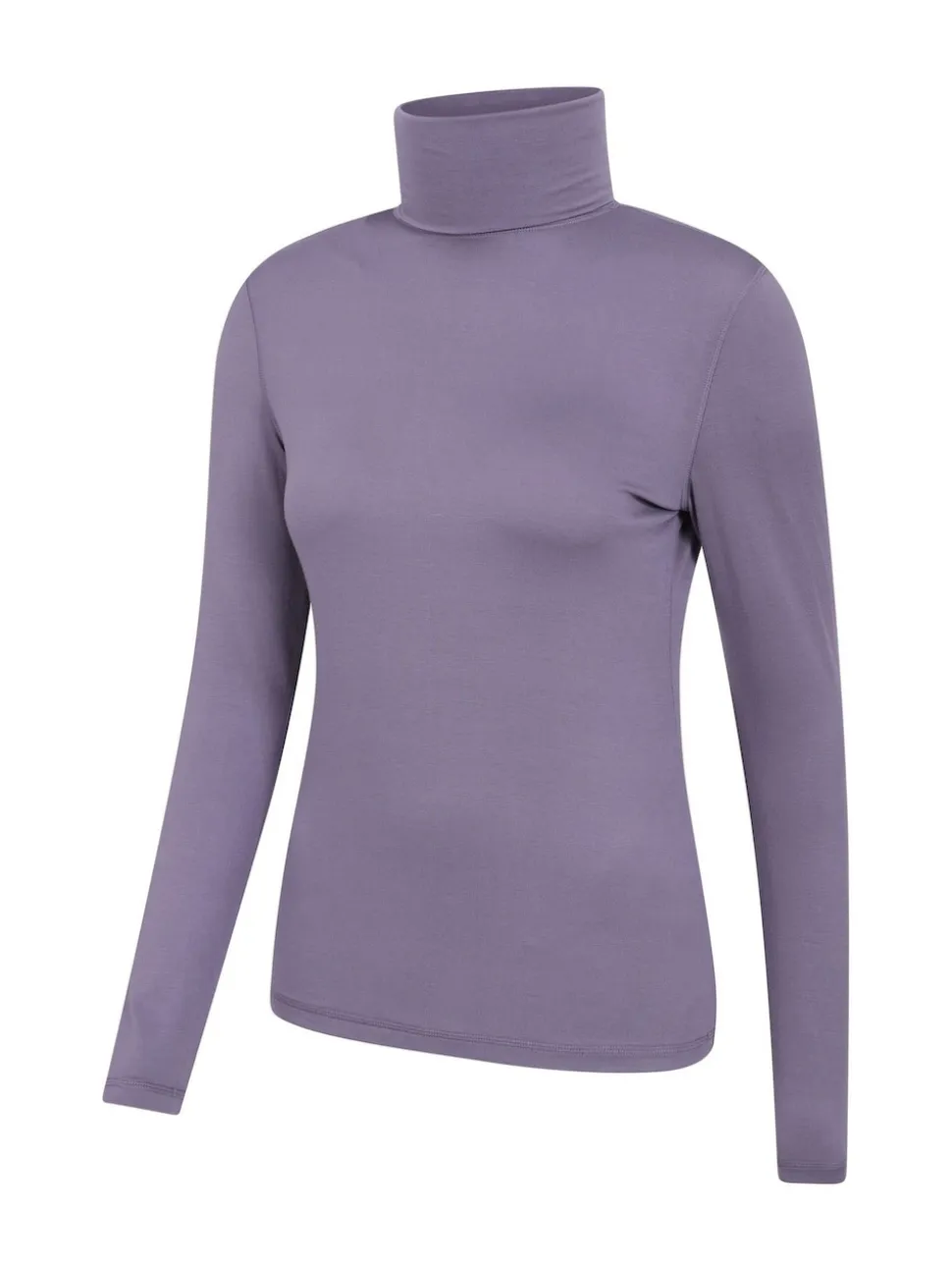 Mountain Warehouse Purple Keep The Heat Womens Roll Neck Thermals
