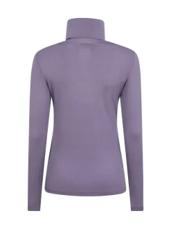 Mountain Warehouse Purple Keep The Heat Womens Roll Neck Thermals