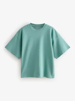 Multi 100% Cotton Boxy Short Sleeve T-Shirts 5 Pack