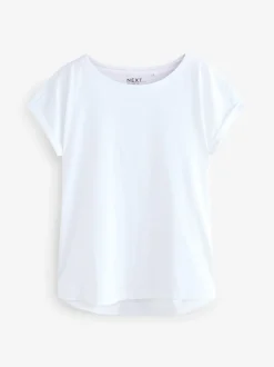 Multi Cap Sleeve 100% Cotton T-Shirts 7 Pack