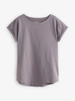 Multi Cap Sleeve 100% Cotton T-Shirts 7 Pack