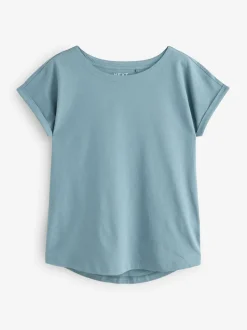 Multi Cap Sleeve 100% Cotton T-Shirts 7 Pack