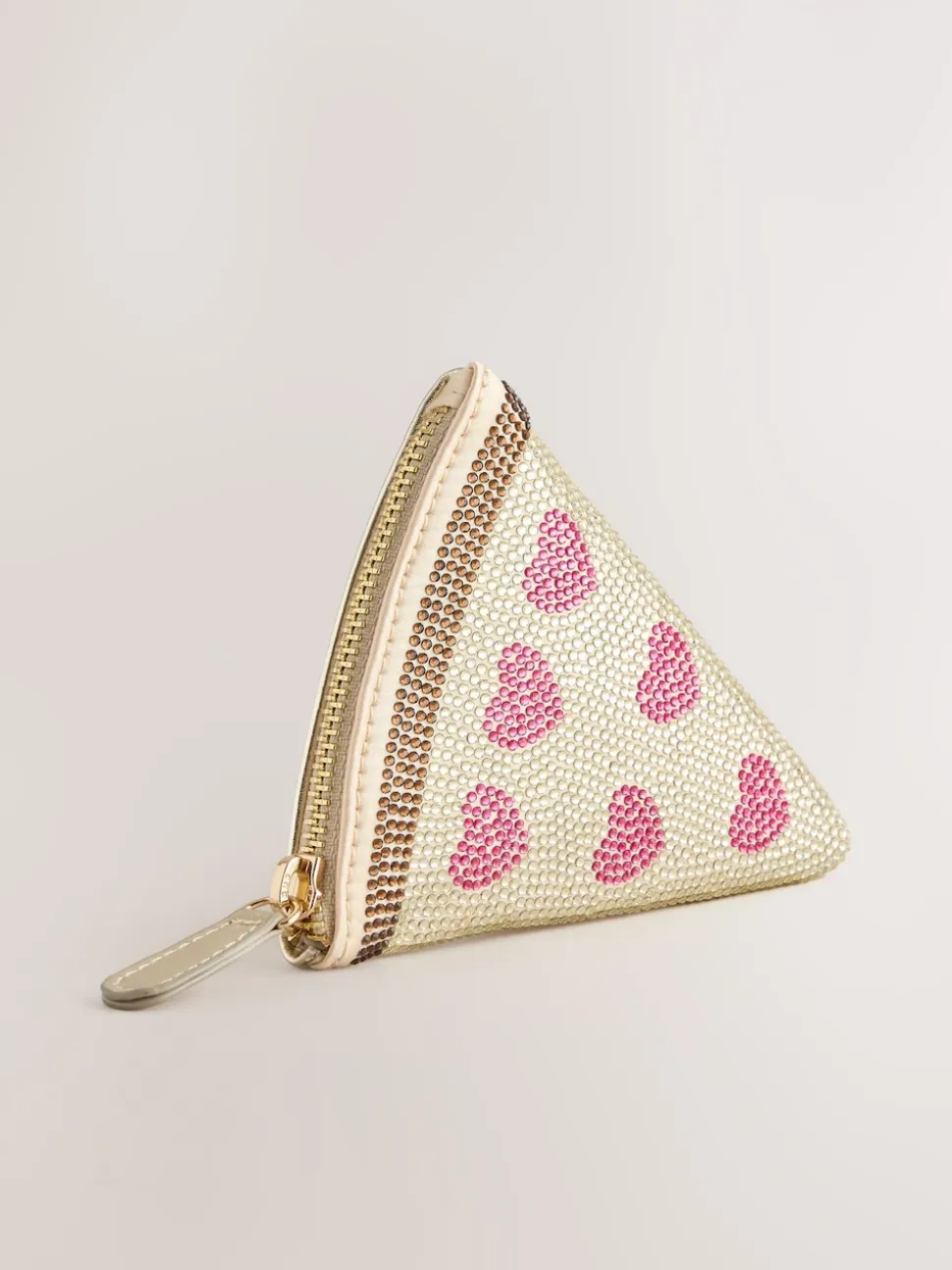 Multi Embellished Pizza Purse