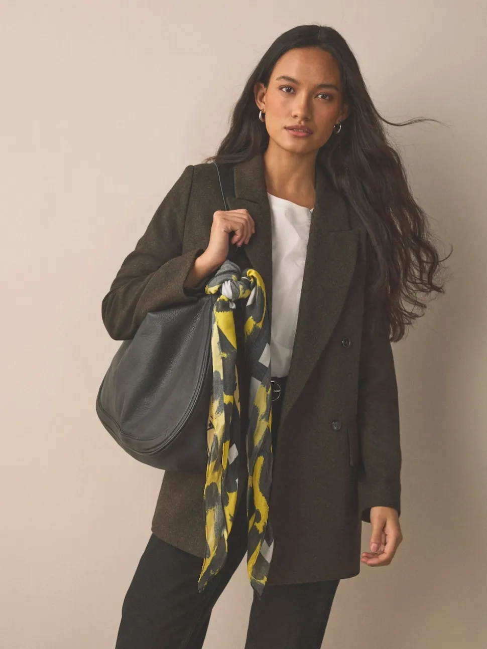 Multi Leopard Square Scarf