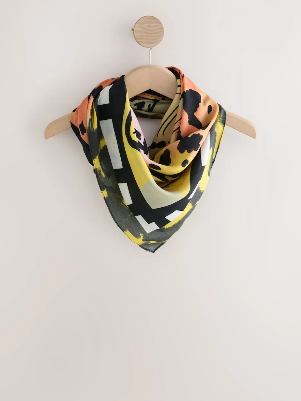Multi Leopard Square Scarf