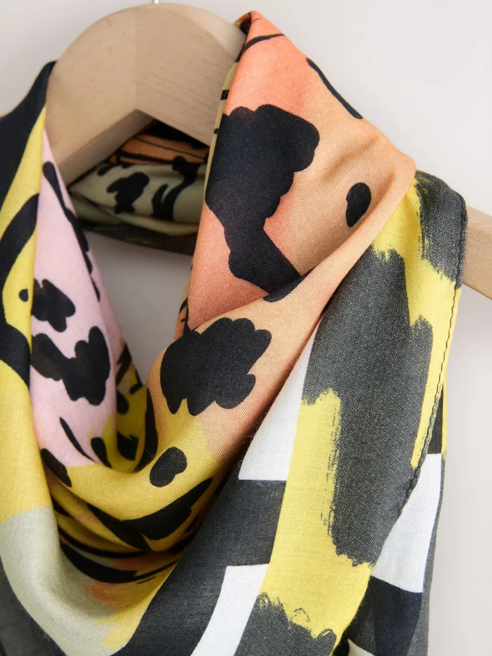 Multi Leopard Square Scarf