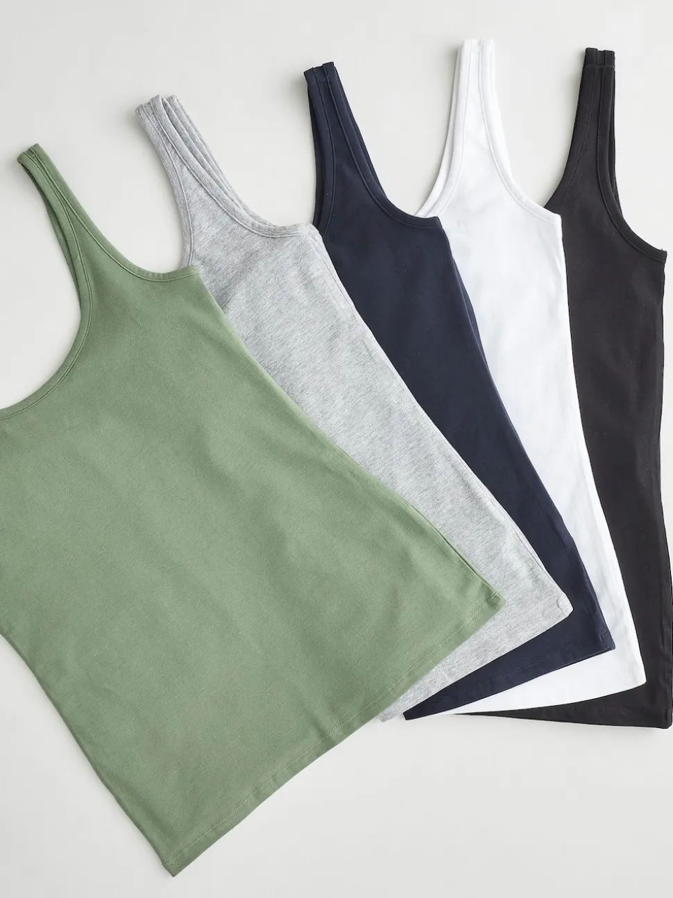 Multi Thick Strap Vests 5 Pack