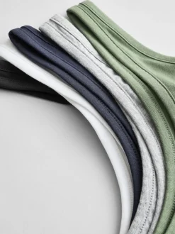 Multi Thick Strap Vests 5 Pack