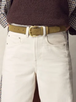 Muted Green N. Premium Made in Italy Suede Belt