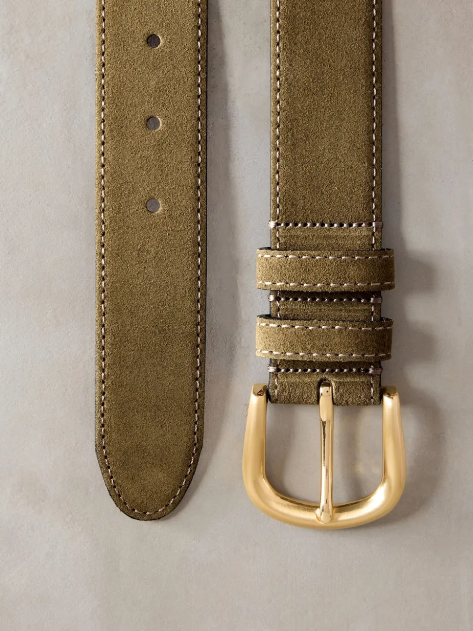 Muted Green N. Premium Made in Italy Suede Belt