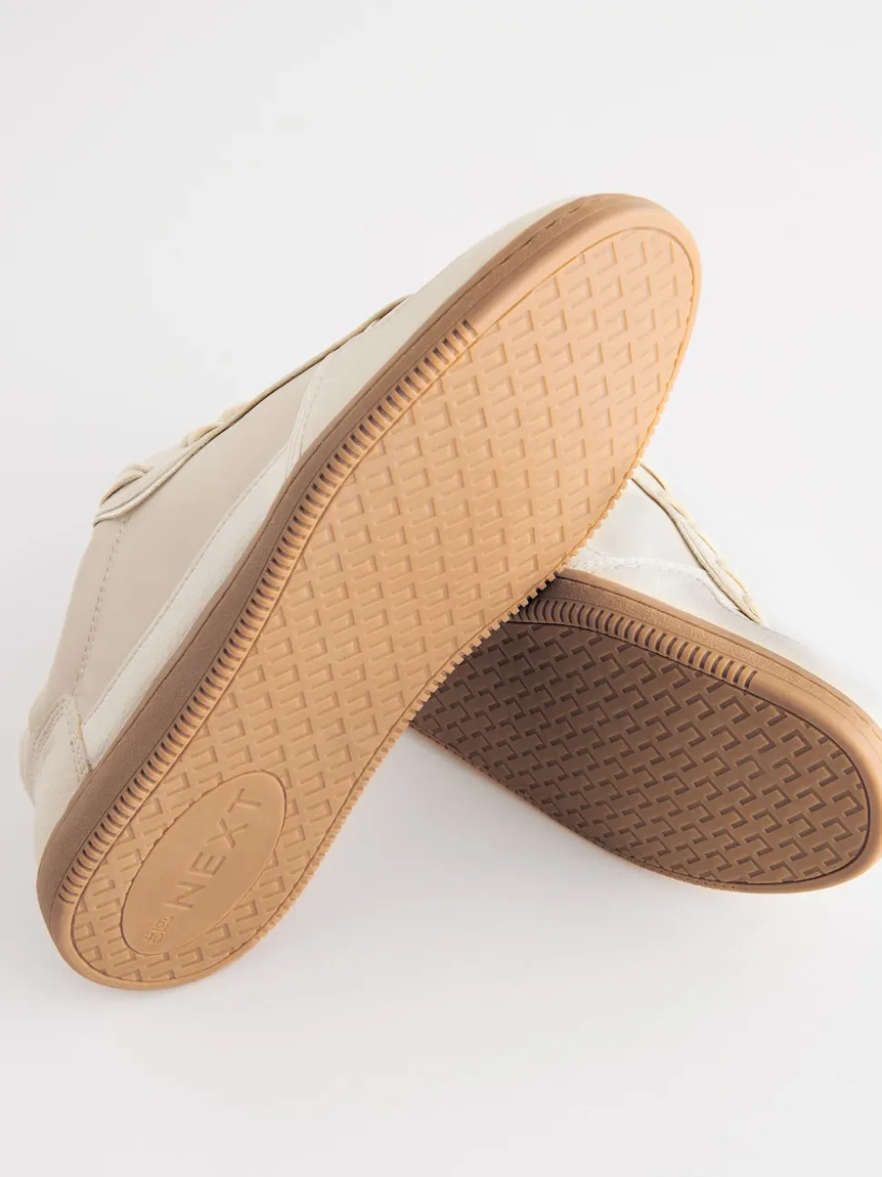 Natural Lace-Up Trainers