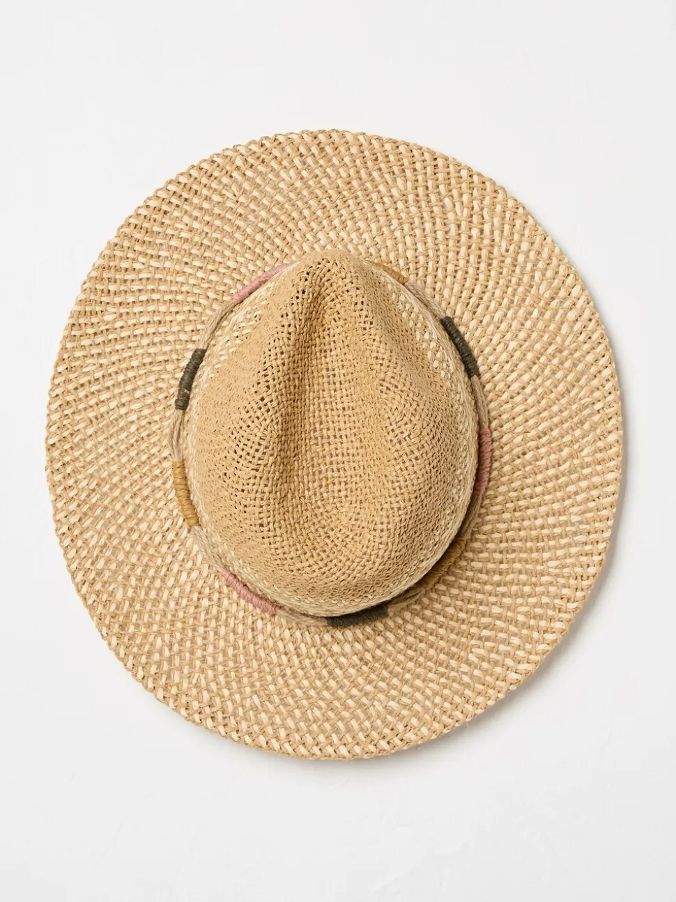 Natural Straw Fedora Hat
