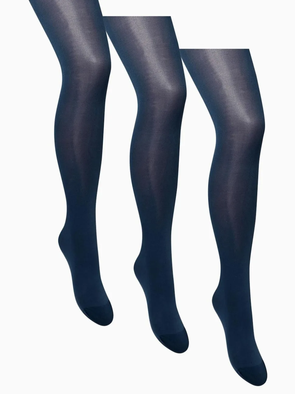 Navy 40 Denier Opaque Tights Three Pack