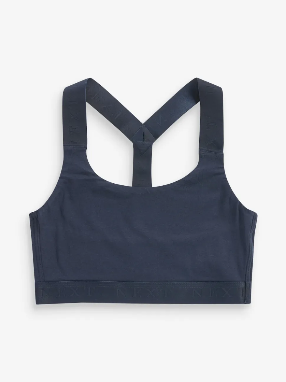 Navy Blue Active Sports Low Impact Ultimate Comfort Crop Top