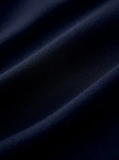 Navy Blue Cape Maxi Dress