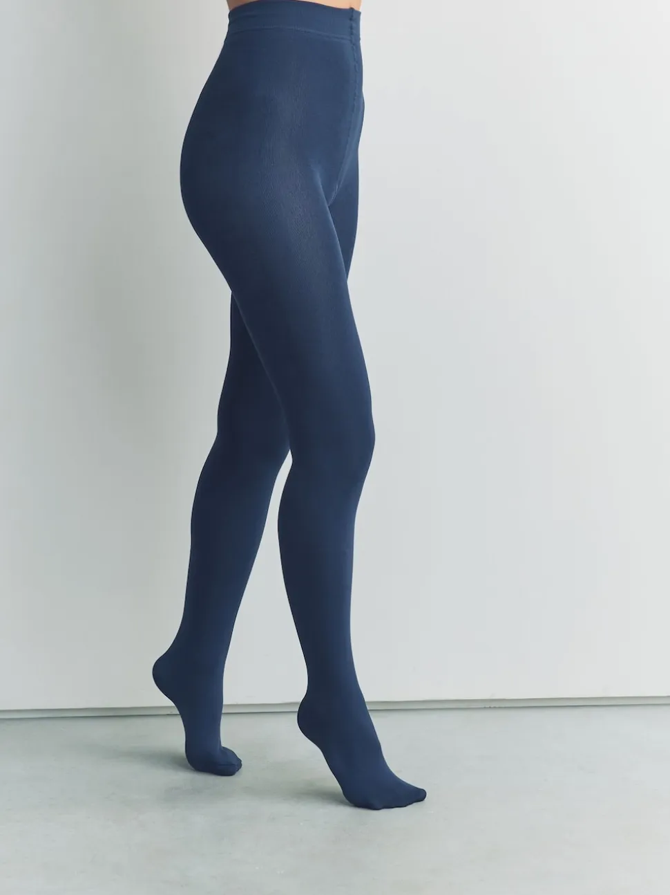 Navy Blue Fleece Lined Thermal Tights