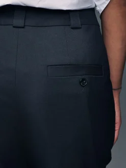 Navy Blue Heavy Duty Tailored Slim Fit Trousers