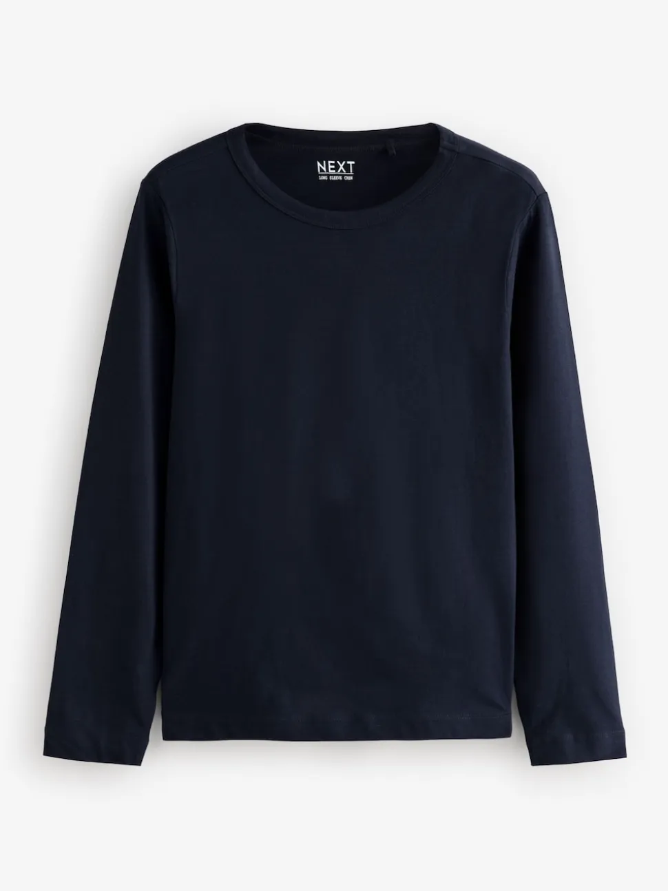 Navy Blue Long Sleeve Crew Neck T-Shirt