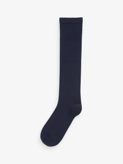 Navy Blue Modal Blend Knee High Socks 2 Pack