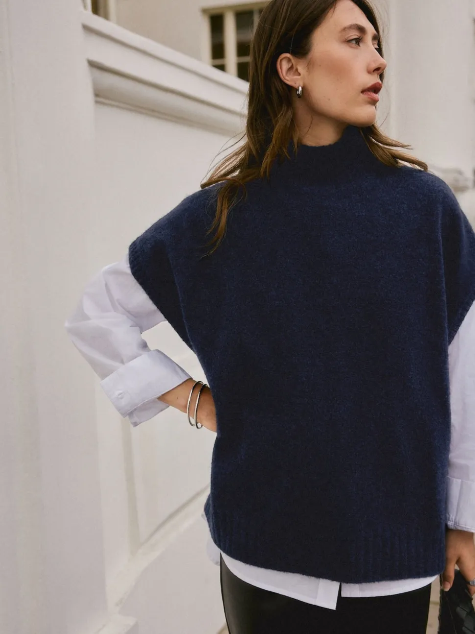 Navy Blue N. Premium Knitted Tank