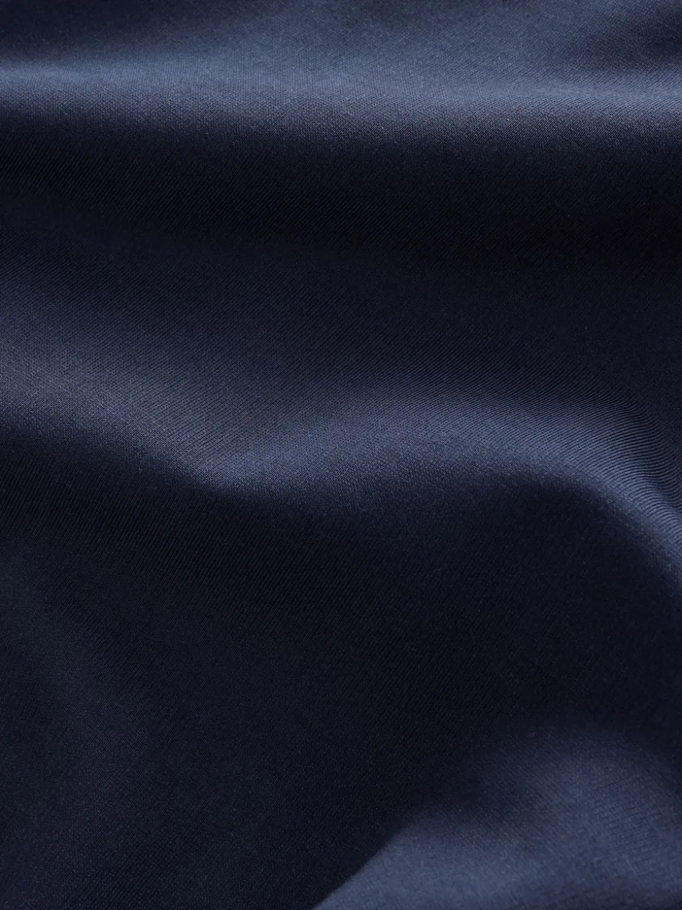 Navy Blue Ponte Wide Leg Trousers With Gold Button Detailing