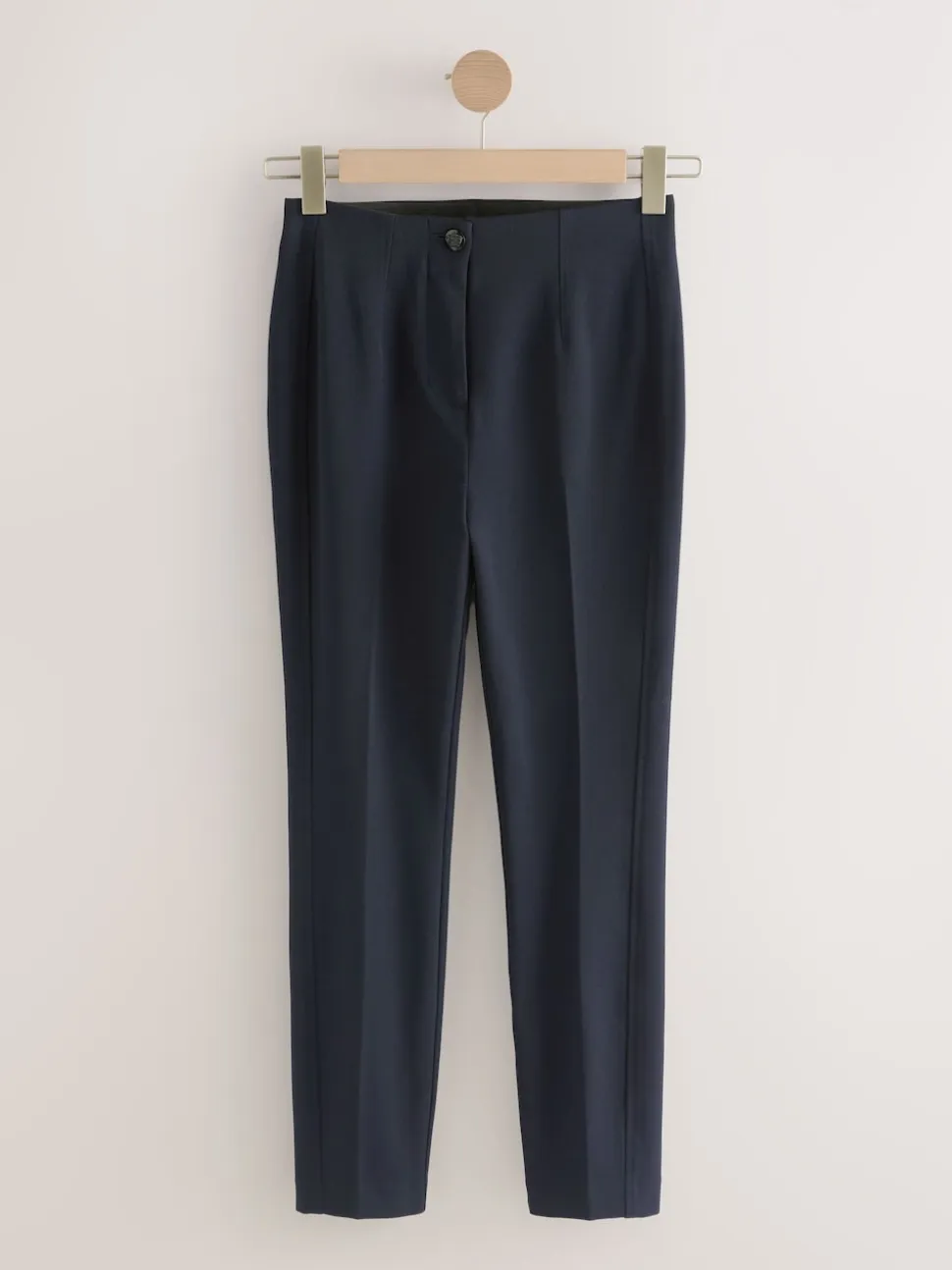 Navy Blue Sculpting Military Trousers