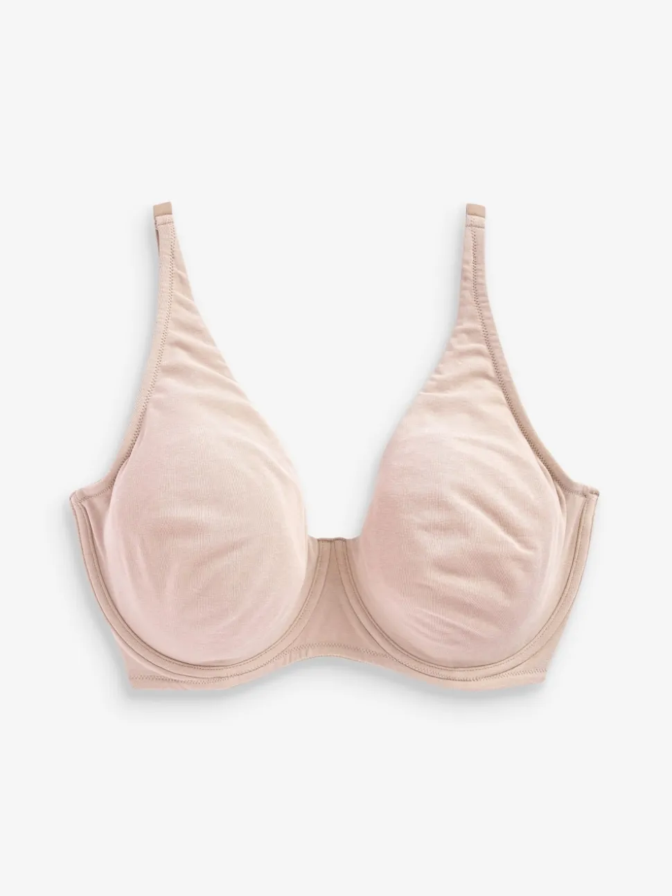 Navy Blue/Pink/White Non Pad Full Cup DD+ Cotton Blend Ultimate Comfort Bras 3 Pack