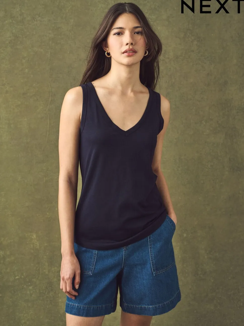 Navy Modal Slouch Vest