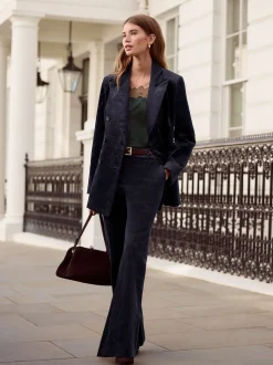 Navy N. Premium Cord Bootcut Trousers