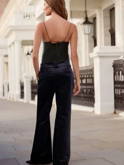 Navy N. Premium Cord Bootcut Trousers