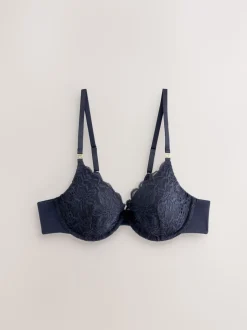 Navy Pad Full Cup Premium Ultimate Comfort T-Shirt Bra