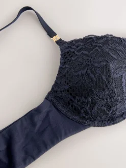 Navy Pad Full Cup Premium Ultimate Comfort T-Shirt Bra