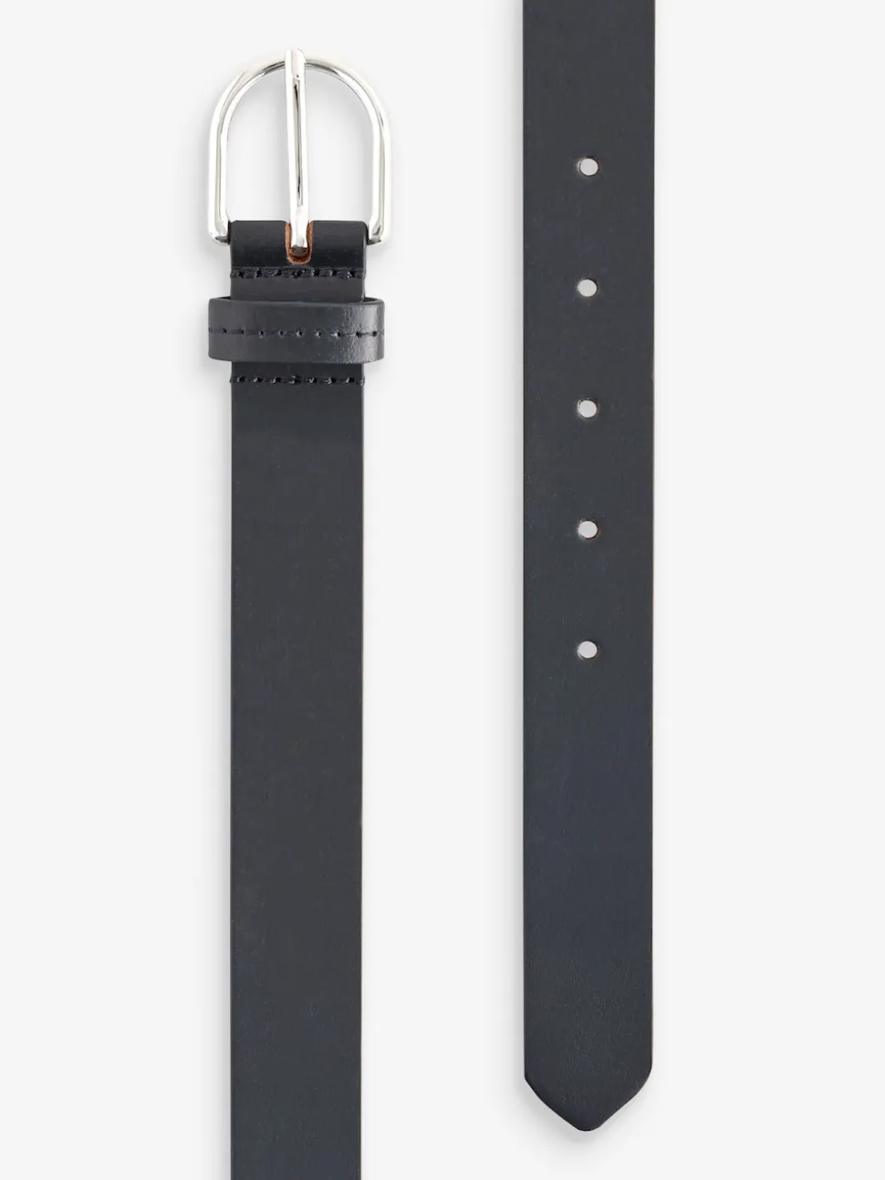 Navy Regular Leather Belt
