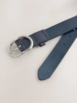 Navy Regular PU Belt