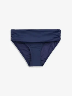 Navy Roll Top Bikini Bottoms