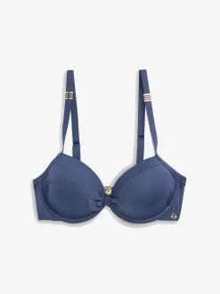 Navy Shaping Padded Wired Bikini Top