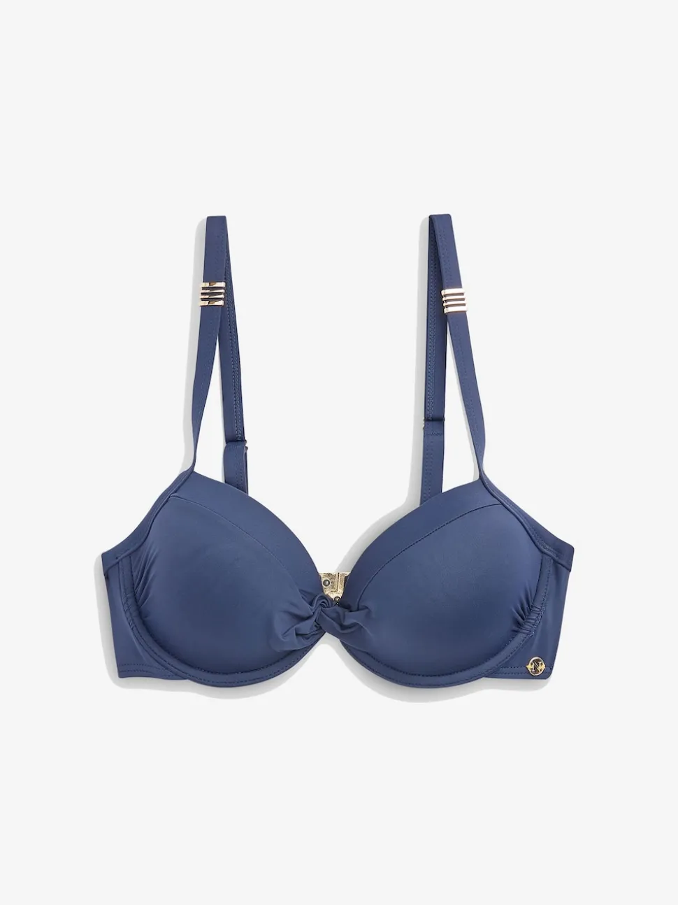 Navy Shaping Padded Wired Bikini Top
