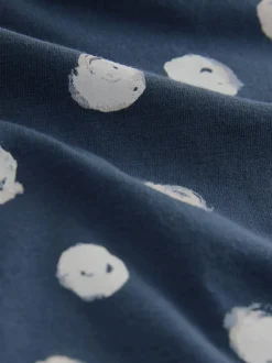 Navy Spot Maternity Long Sleeve Pyjamas
