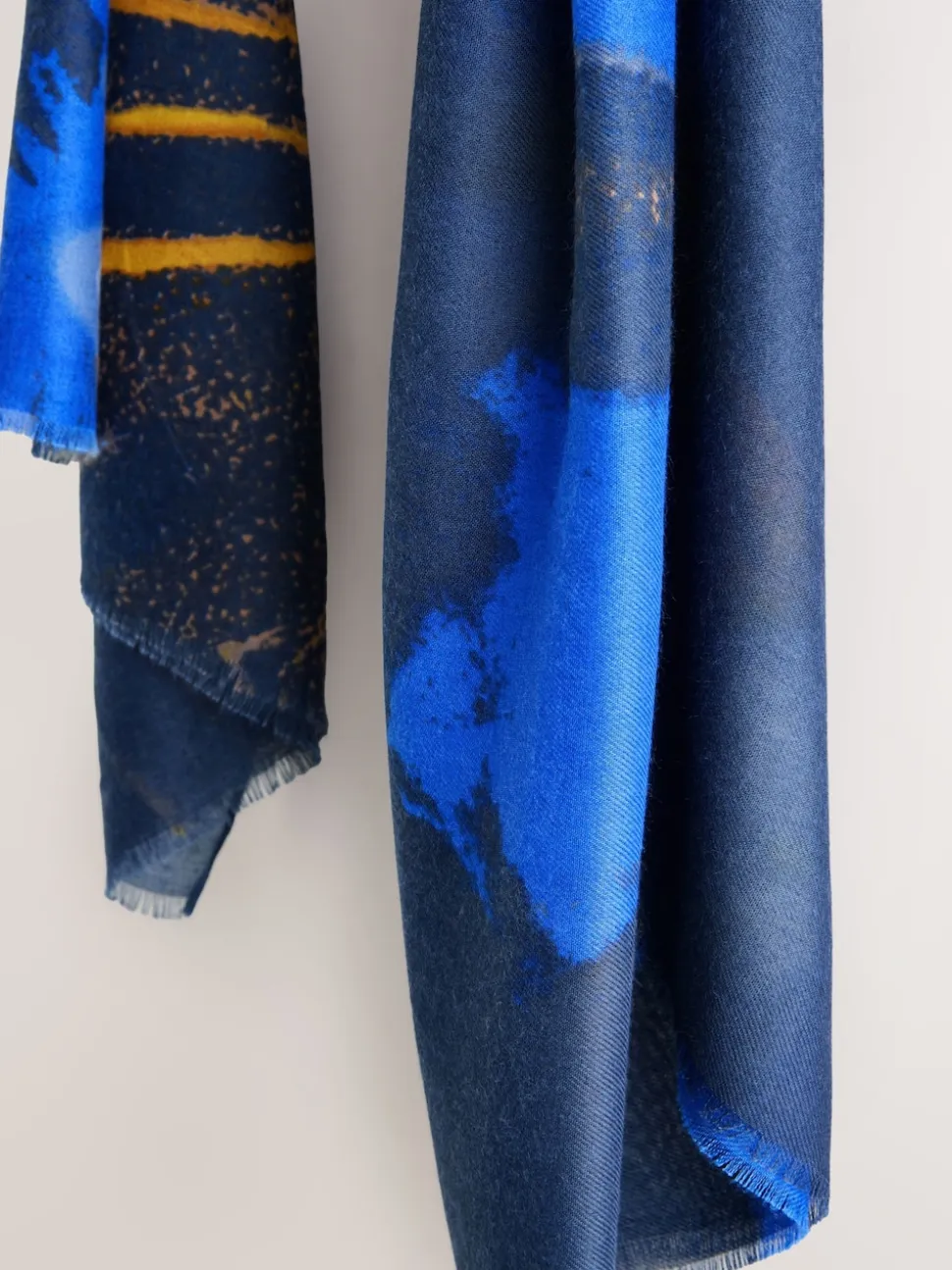 Navy Tie Dye Lightweight Scarf