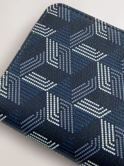 Navy Zip Around Purse