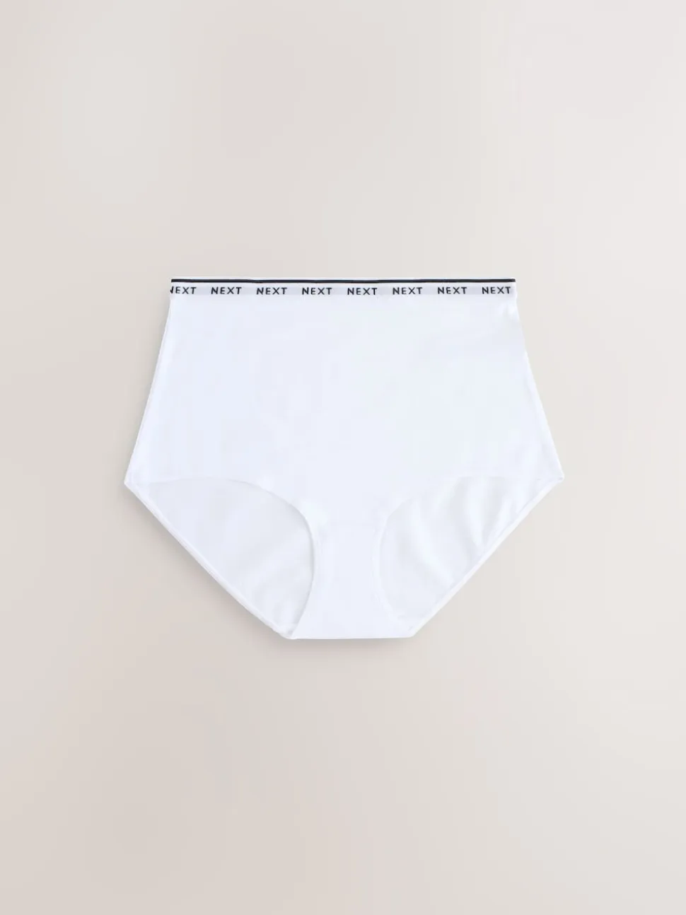 Navy/Chocolate Stripe Full Brief Cotton Logo Knickers 7 Pack