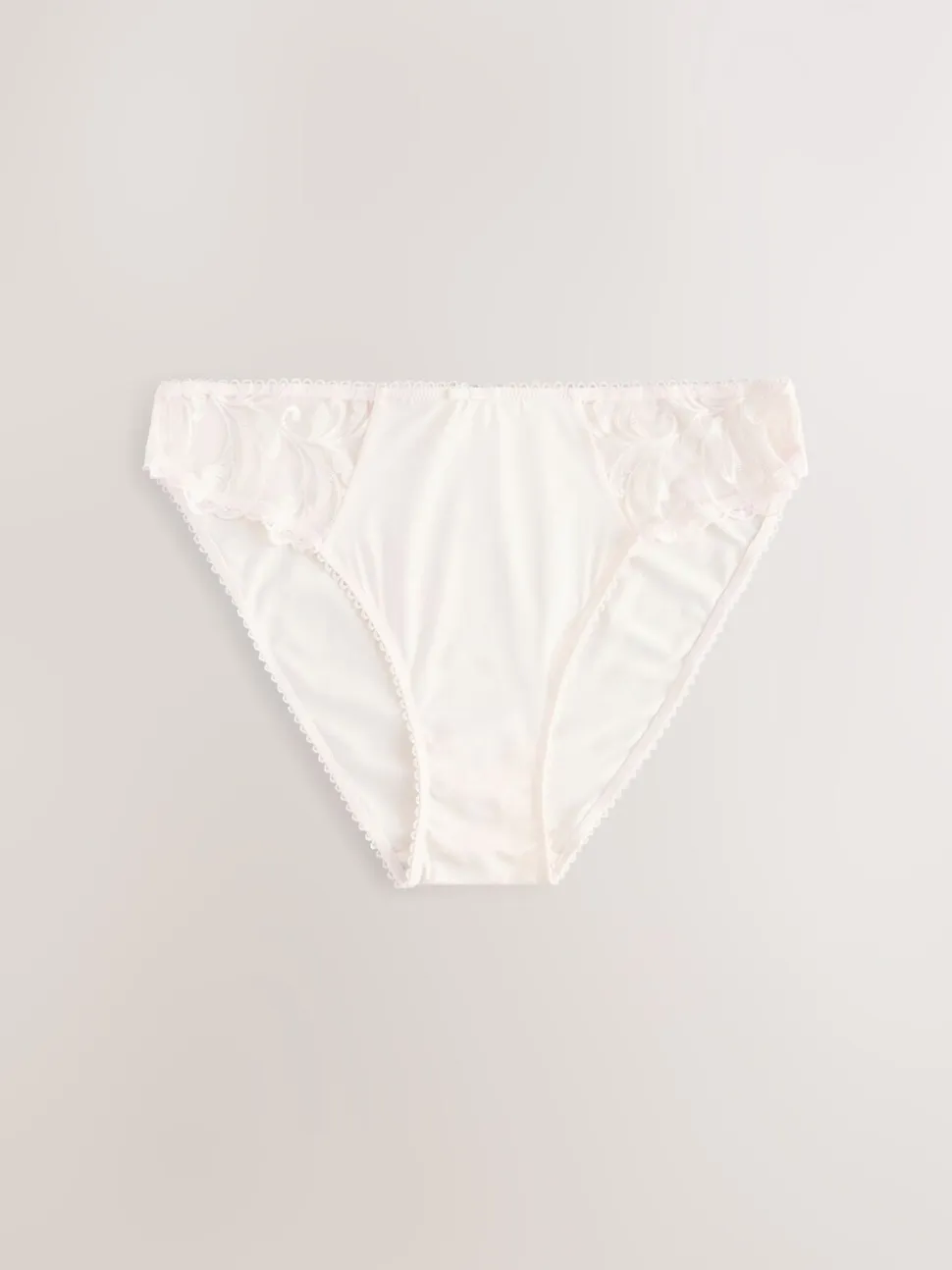 Navy/Cream Embroidered Knickers 2 Pack