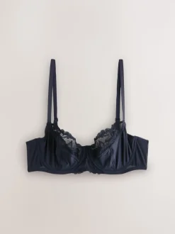 Navy/Cream Floral 2 Pack Non Pad Full Cup Bras