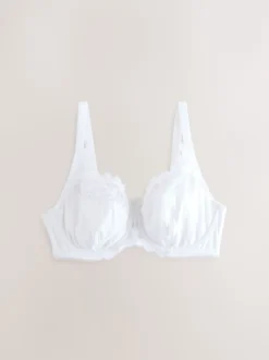 Navy/White DD+ Non Pad Full Cup Modal & Lace Bras 2 Pack