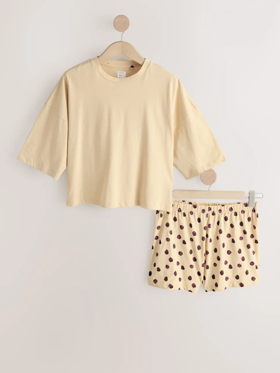 Navy/Yellow Spot Short Set Pyjamas 2 Pack