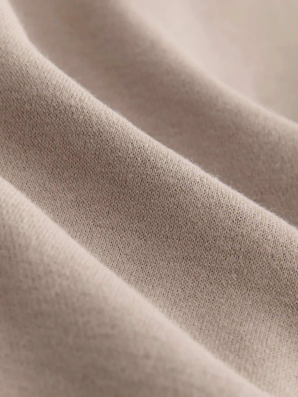 Neutral Brown Relaxed Fit Longline Hoodie