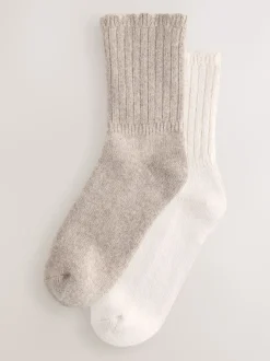 Neutral Containing Merino Wool Ankle Socks 2 Pack
