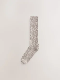 Neutral Cotton Slub Slouchy Ankle Socks 3 Pack