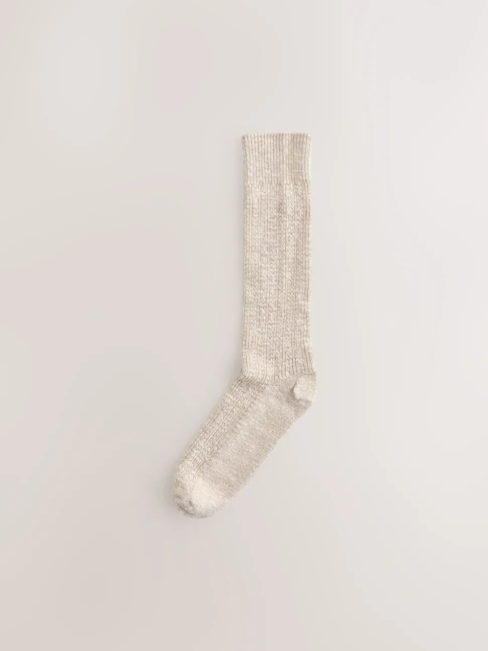 Neutral Cotton Slub Slouchy Ankle Socks 3 Pack
