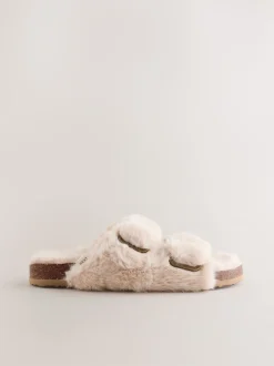 Neutral Footbed Comfort Slippers